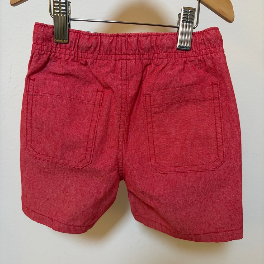 NWT Cat & Jack Toddler Boys Red Chambray Shorts - Size 2T - Picture 2 of 6